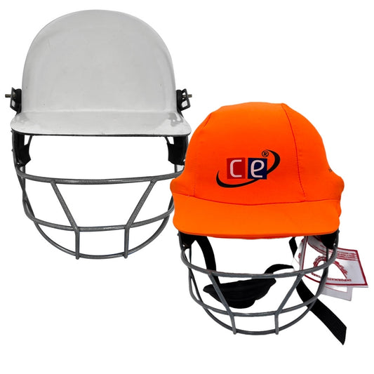 Cricket Helmet with Orange Cover Multicolored Covers Range
