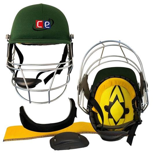 Cricket Helmet Revolution For Head & Face Protection Green