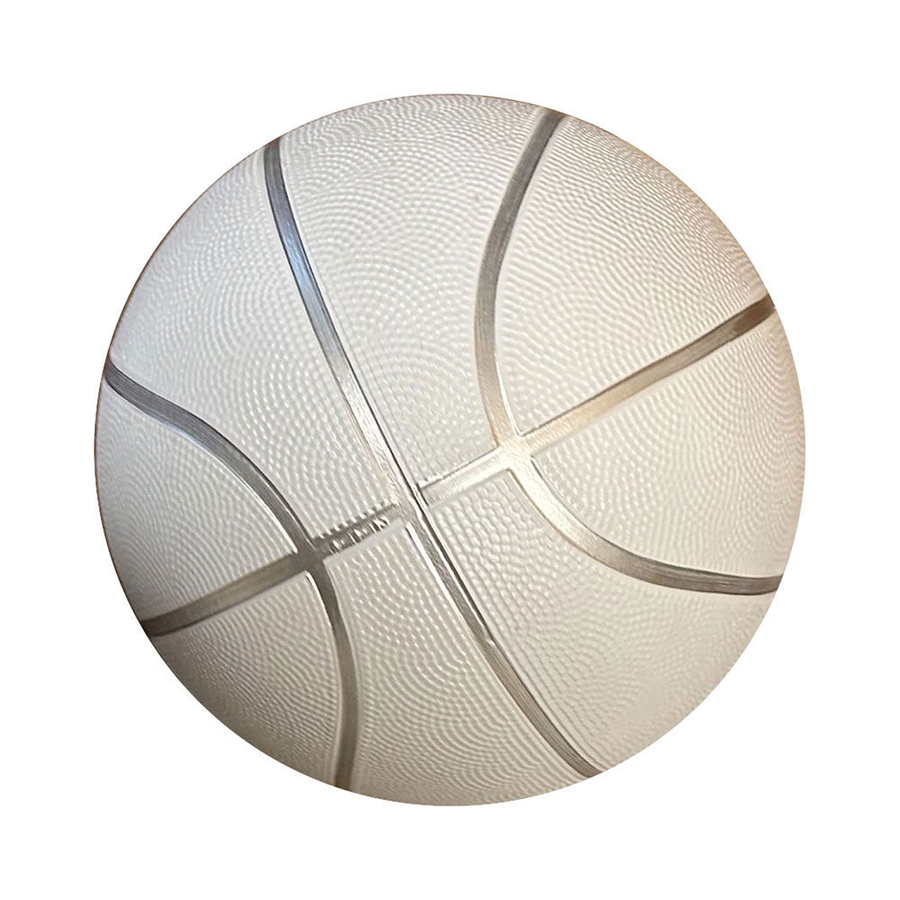 White Basketball Ball for Autographs Signing Leisure Play Full Size 7 Six Pack
