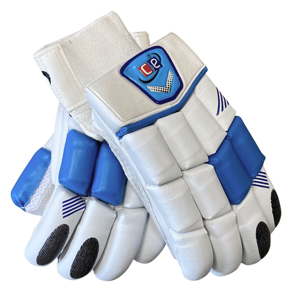 Blue Cricket Batting Gloves Men Blue White by Cricket Equipment USA
