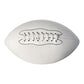White Football Ball Plain Smooth Glossy Finish for Autographs Signing Leisure Play Size 9 Six Pack