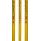Cricket Wooden Set of 6 Stumps with Bails Color Yellow Standard Size