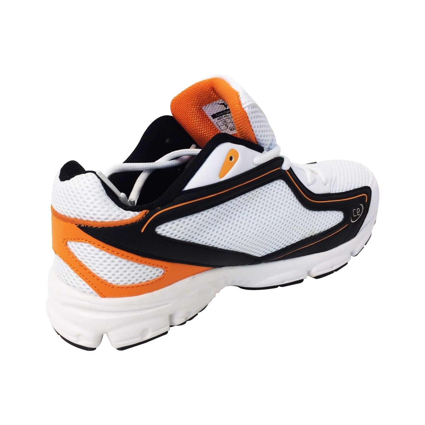 Wingz Quick Silver Rubber Sole Cricket Sports Shoes Color Orange Black White