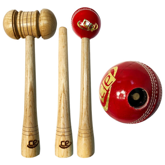 Cricket Bat Wooden Knocking Hammer Griping Cone Ball Mallet 3 in 1