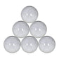 All White Plain Soccer Balls Size 5 Six Pack