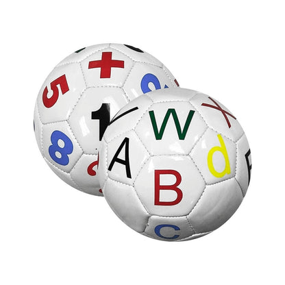 Mini Soccer Balls Learning Aid Printed Alphabets, Numbers & Math Symbols 2 Balls