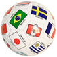 Deflated FIFA World Cup 2018 Qualifiers Country Flags Soccer Ball