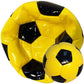 Deflated Gold Black Classic Traditional Soccer Balls