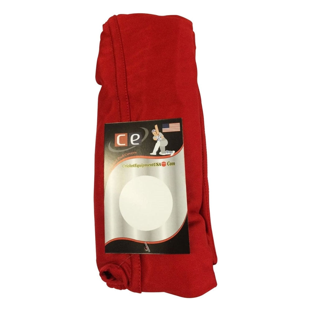 Colored Cricket Batting Pads Covers Crimson Red