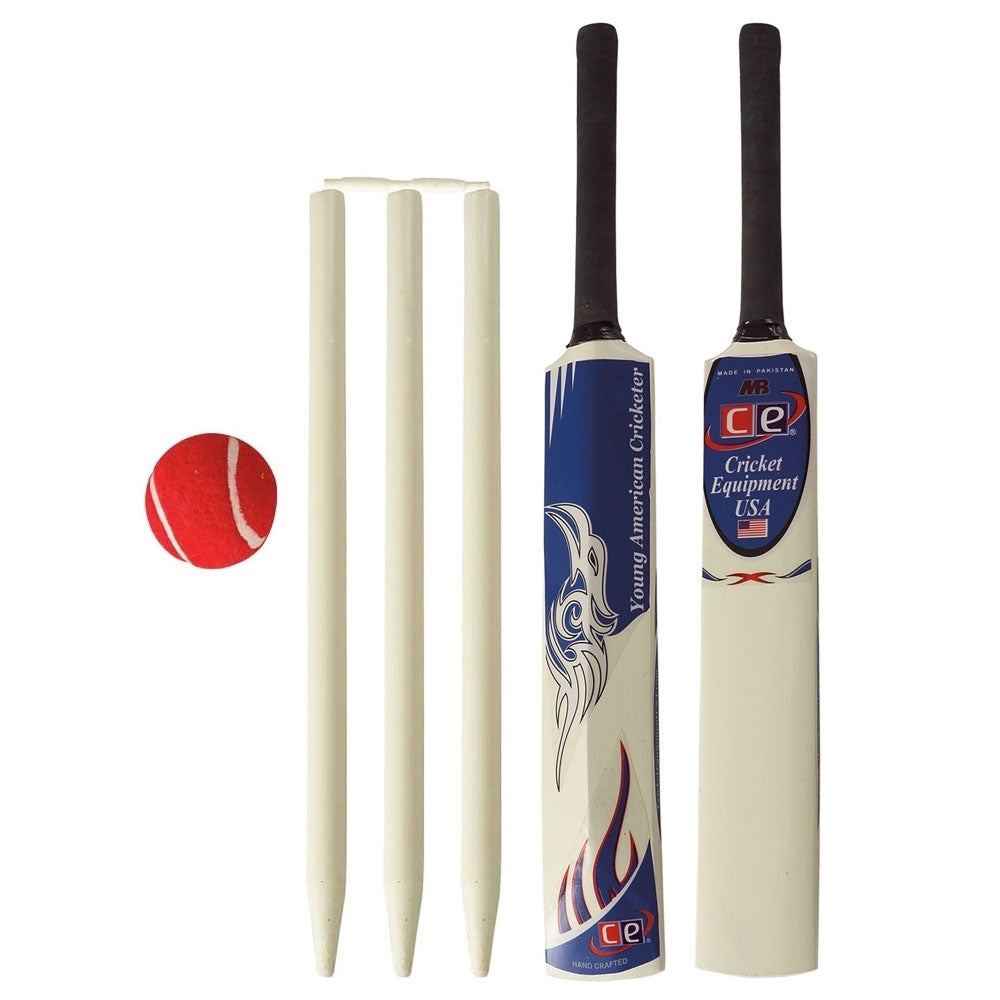 Cricket Bat Set Young American Gift Wooden Cricket Sets for Kids