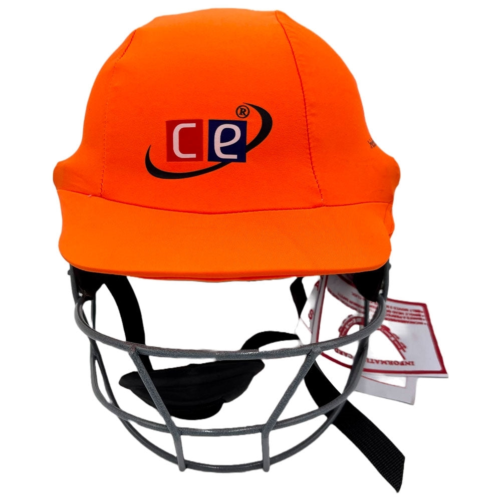 Cricket Helmet with Orange Cover Multicolored Covers Range