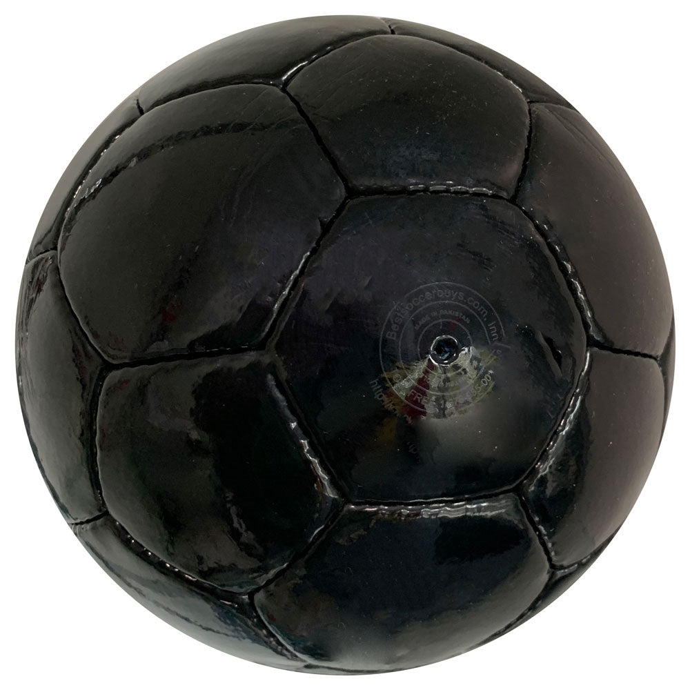 Plain All Black Soccer Ball Official Size 5