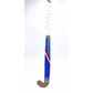 Field Hockey Stick Blue Indoor Wood Extra Low Bow Maxi Shape