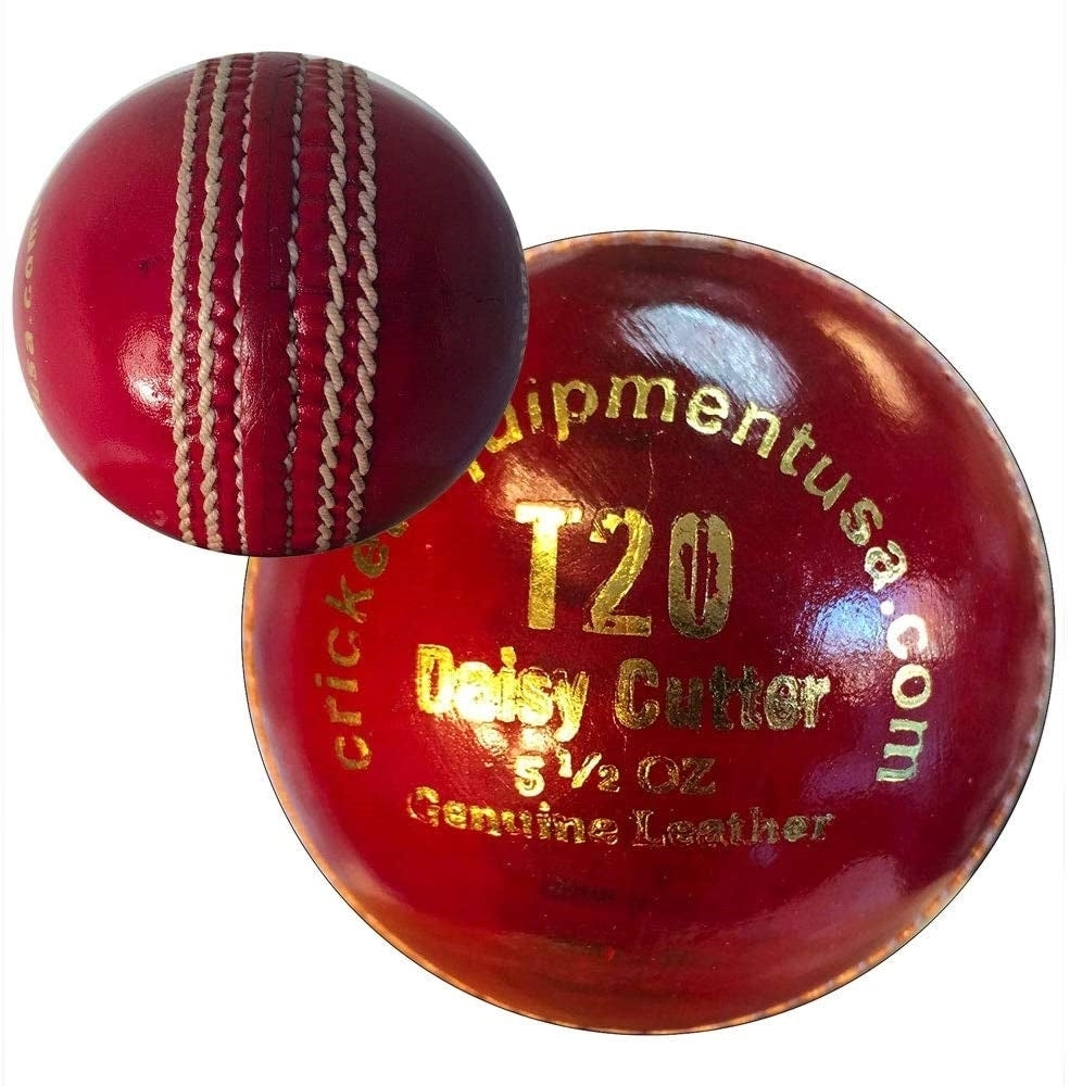 Cricket Ball T20 Daisy Cutter Red Leather Six Pack