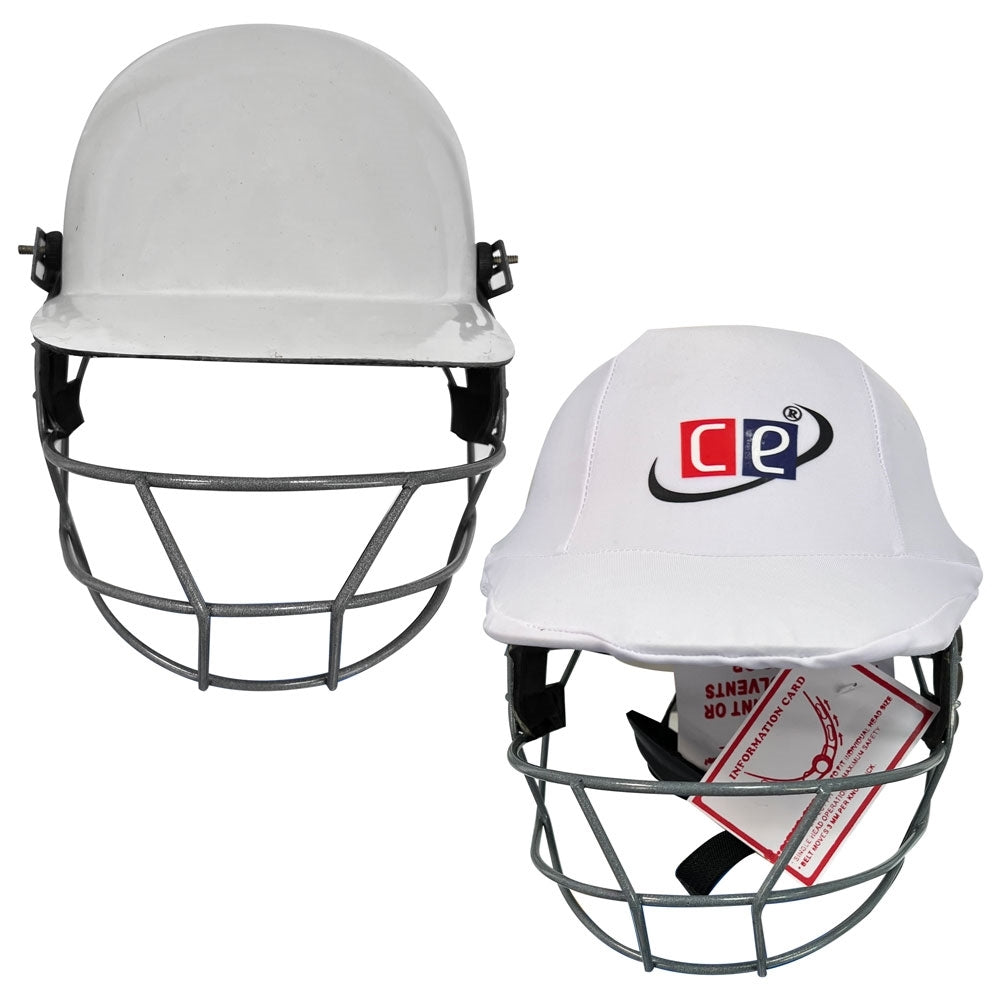 Cricket Helmet with White Cover Multicolored Covers Range