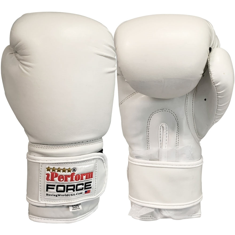 Boxing Gloves Men Women Plain White