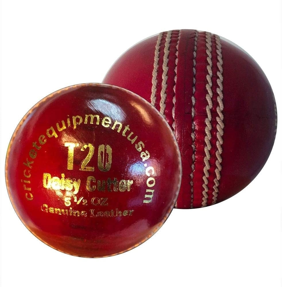 Cricket Ball T20 Daisy Cutter Red Leather