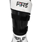 Field Hockey Insertable Covers with Straps Carbon Shin Guards Reflex White