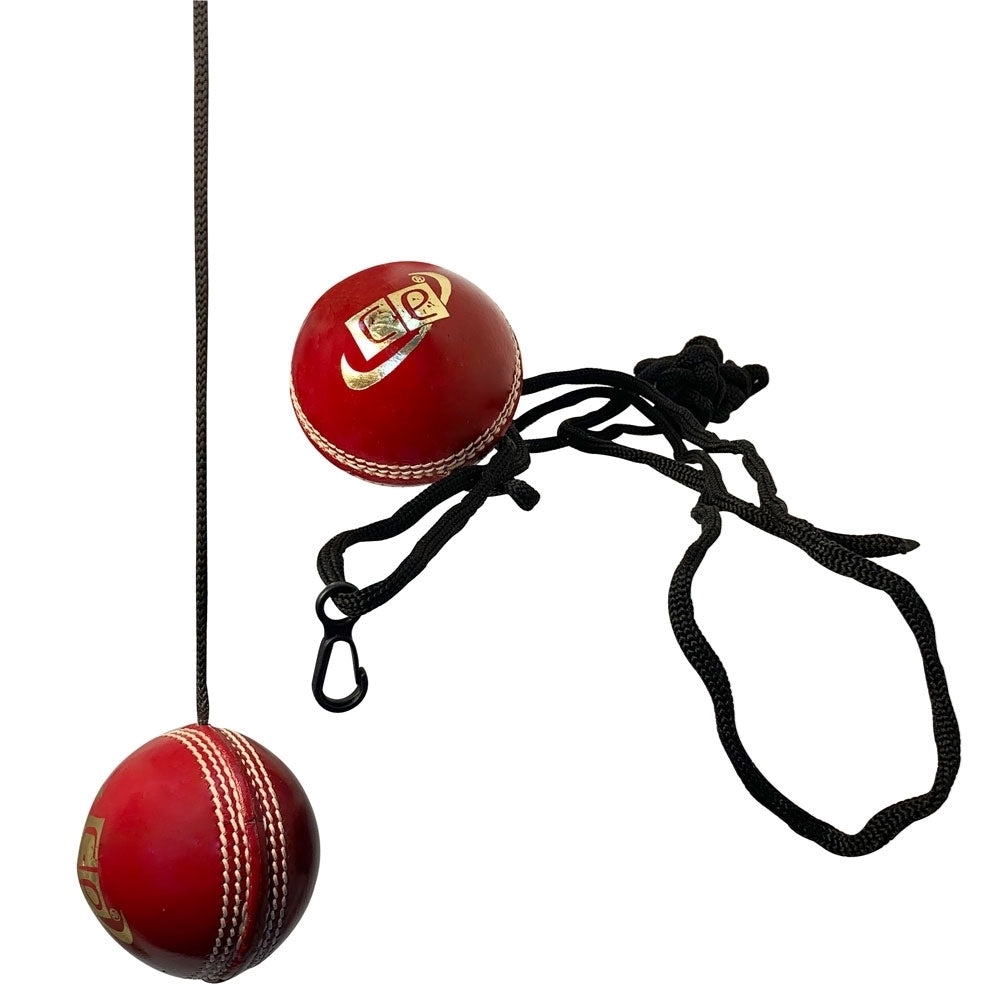 Cricket Hanging Hard Ball with Rope for Bat Stroke Knocking