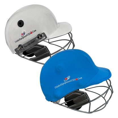 Cricket Helmet with Sky Blue Cover Multicolored Covers Range