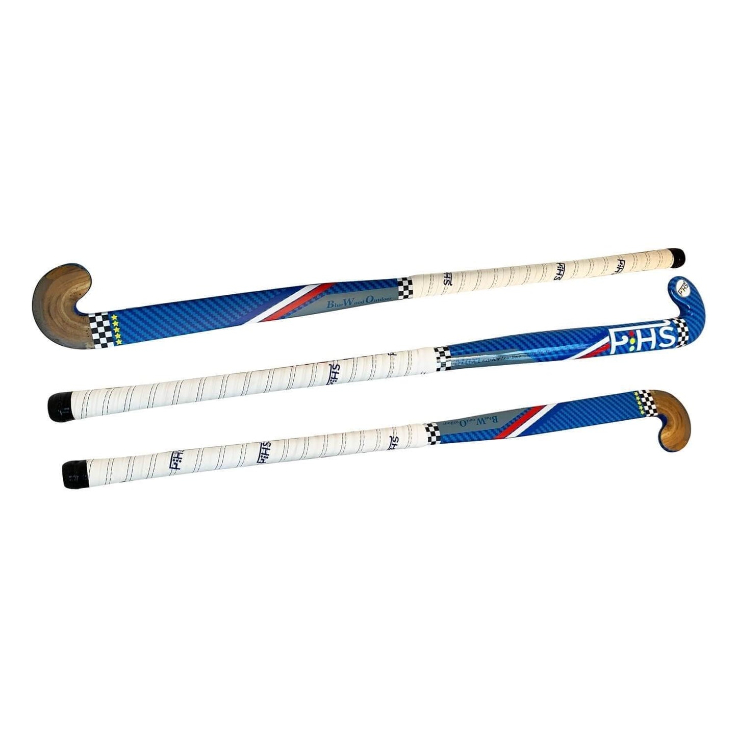 Outdoor Field Hockey Stick Blue Wood