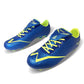 Soccer Shoes Men Outdoor Cleats Boots Lime Green Blue